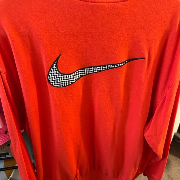 Nike Women's Vibrant Orange Cowl Neck Sweater - Picture 5 of 5